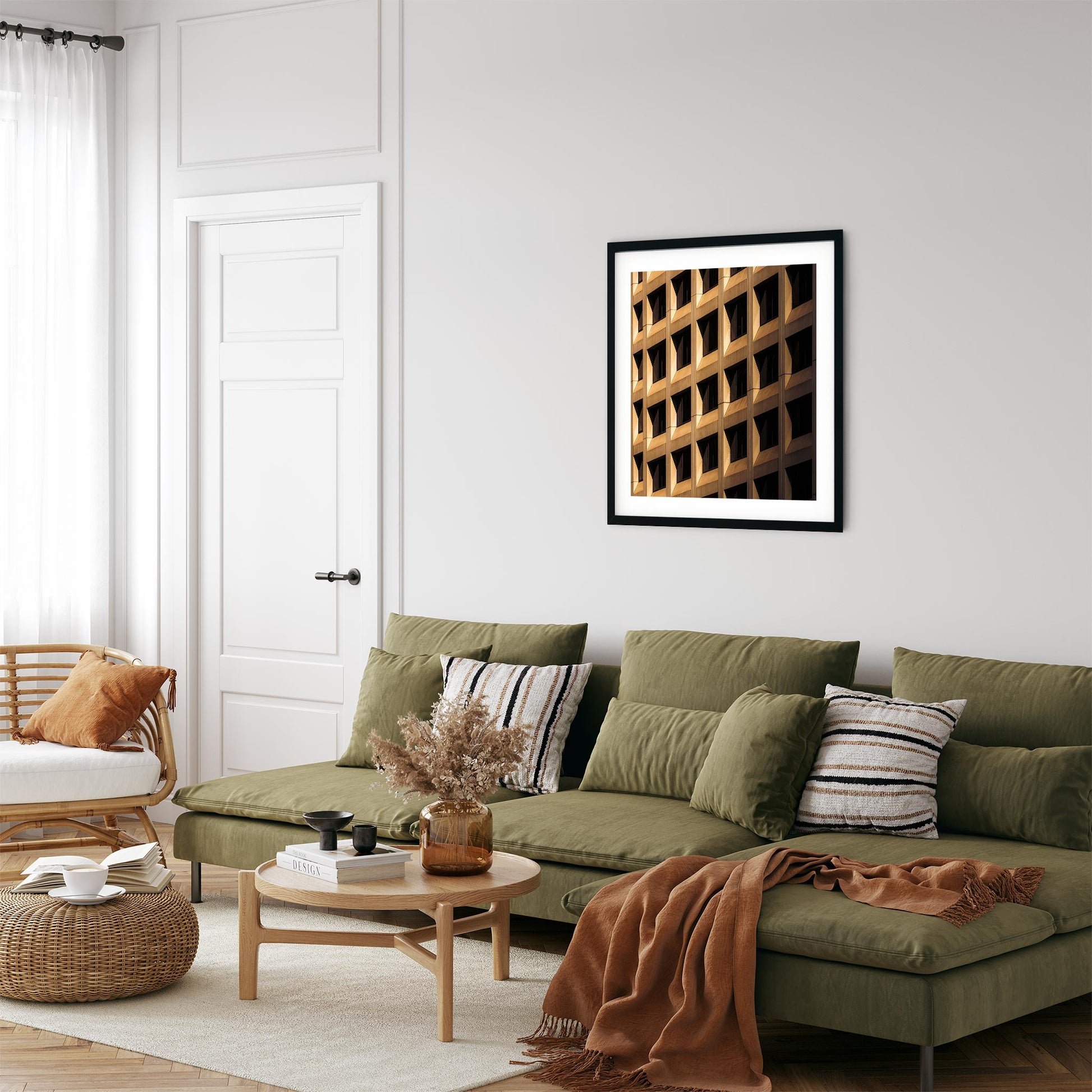 City Abstract Fine Art Print of 55 Water Street New York City