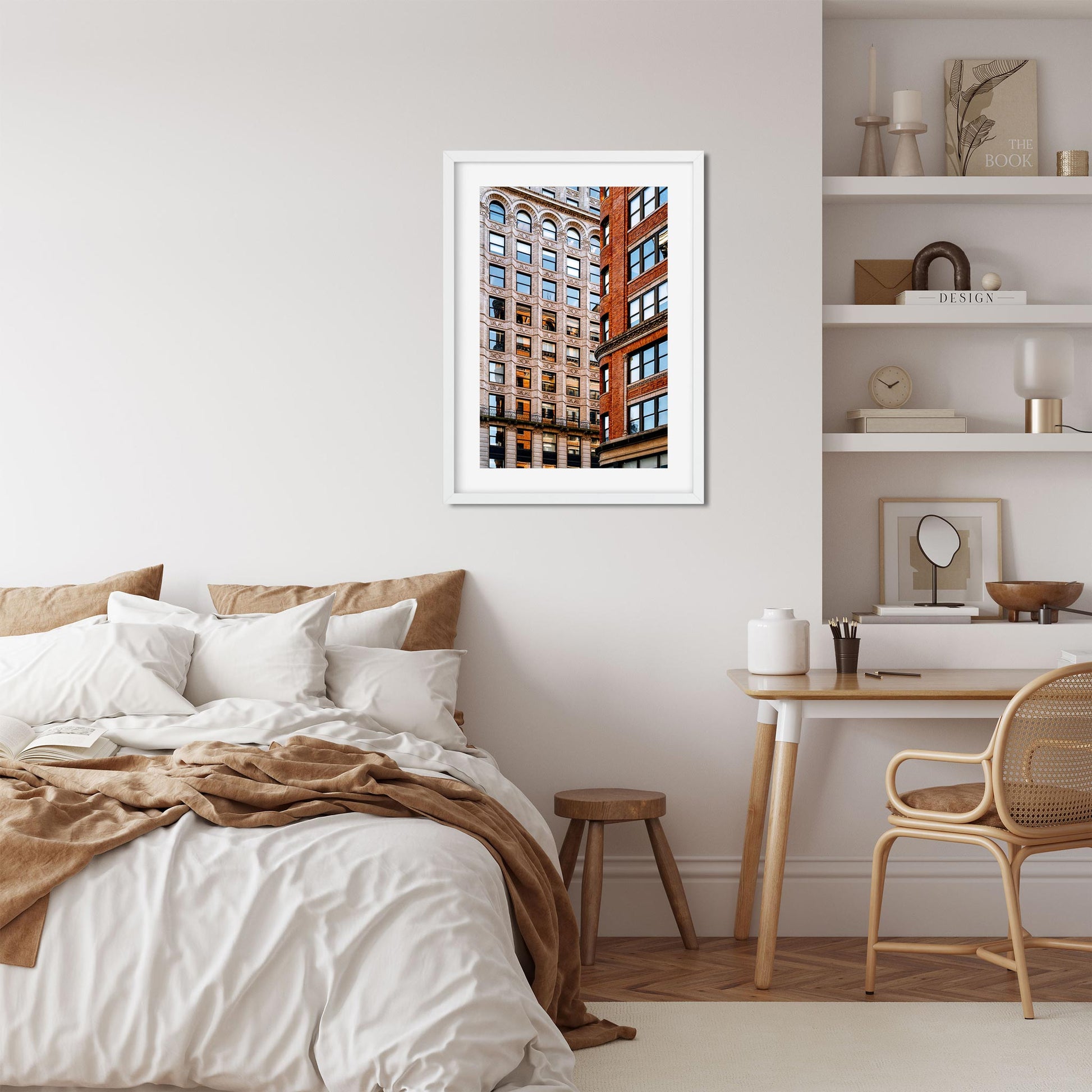 Fine art print of The Sunlight Reflects Off the Windows on Broadway Greenwich Village NYC