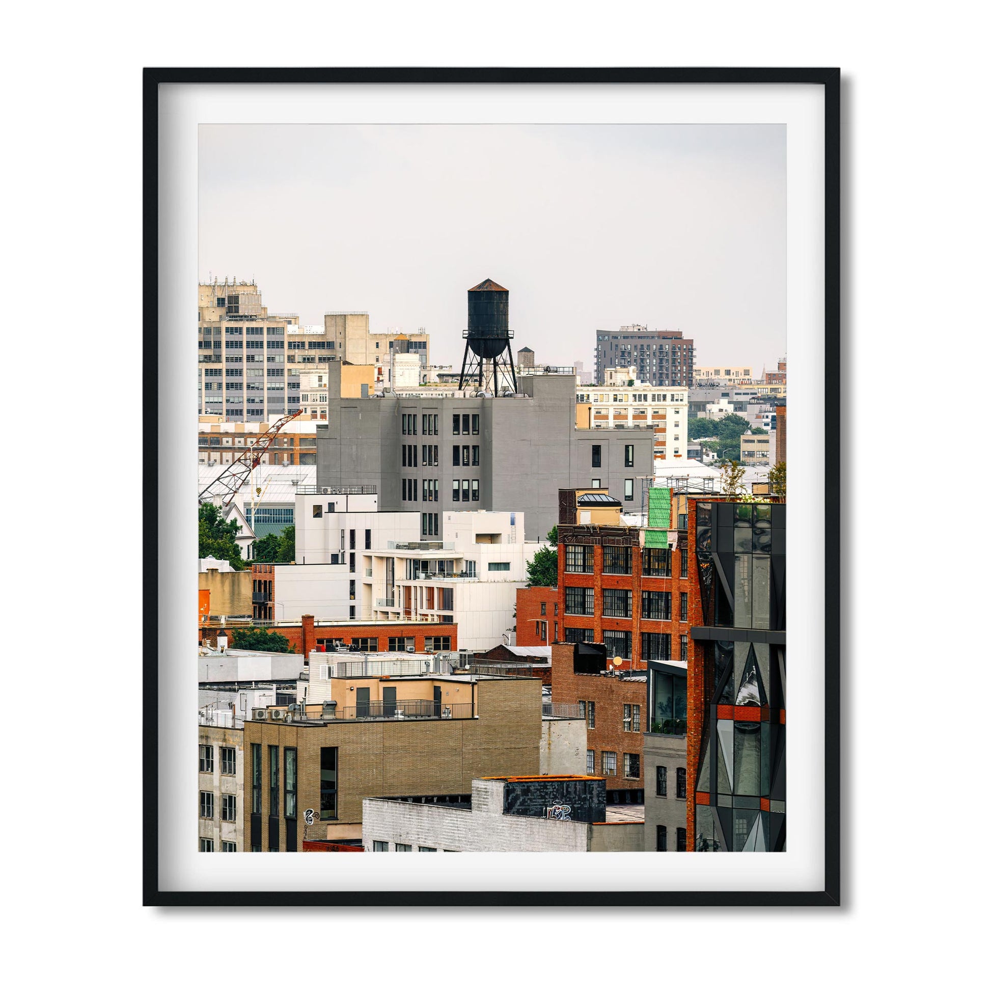 Fine art print of Water Tower on 295 Front St in Vinegar Hill, Brooklyn
