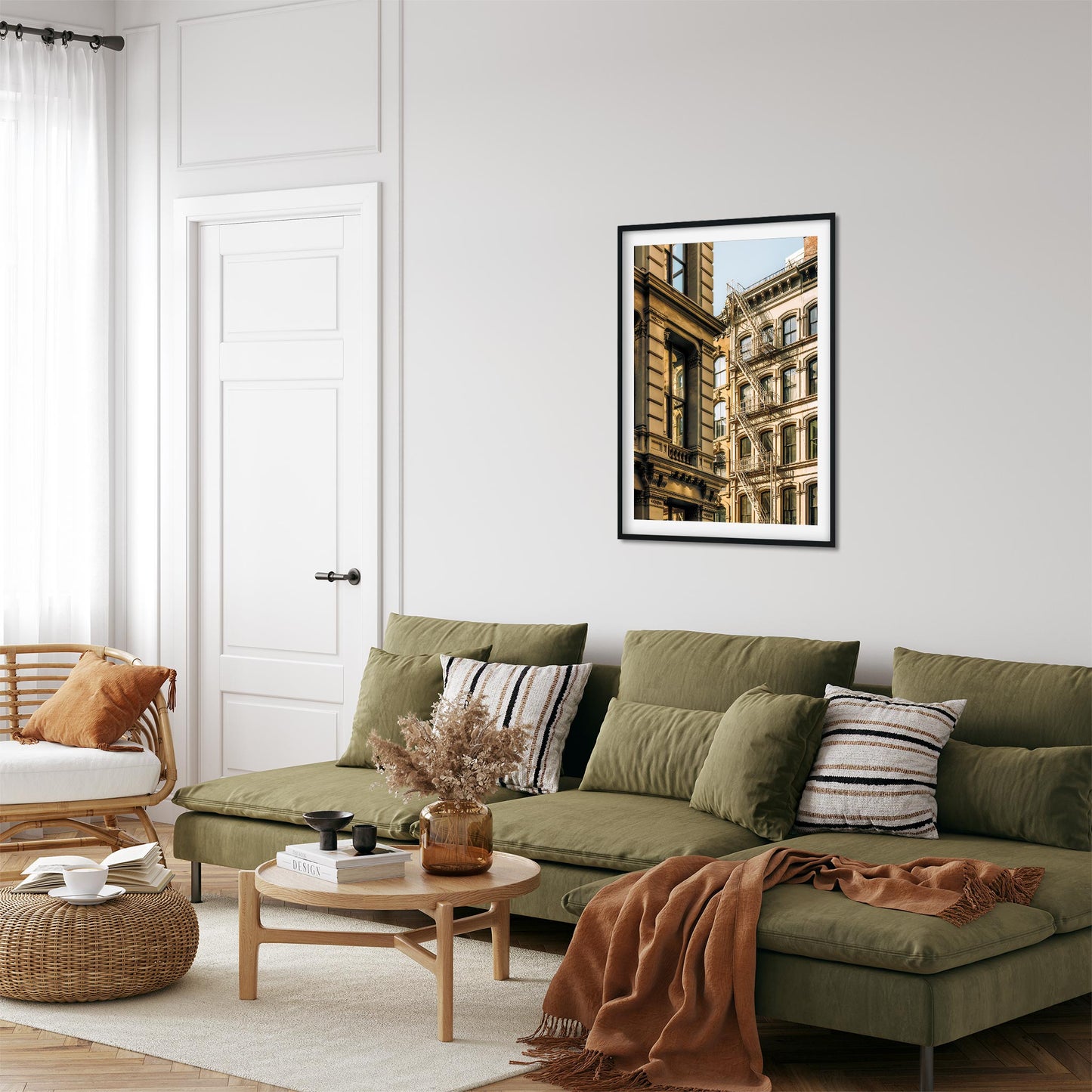 Fine art print of Architectures on Mercer and Bloome Street, SOHO, New York City