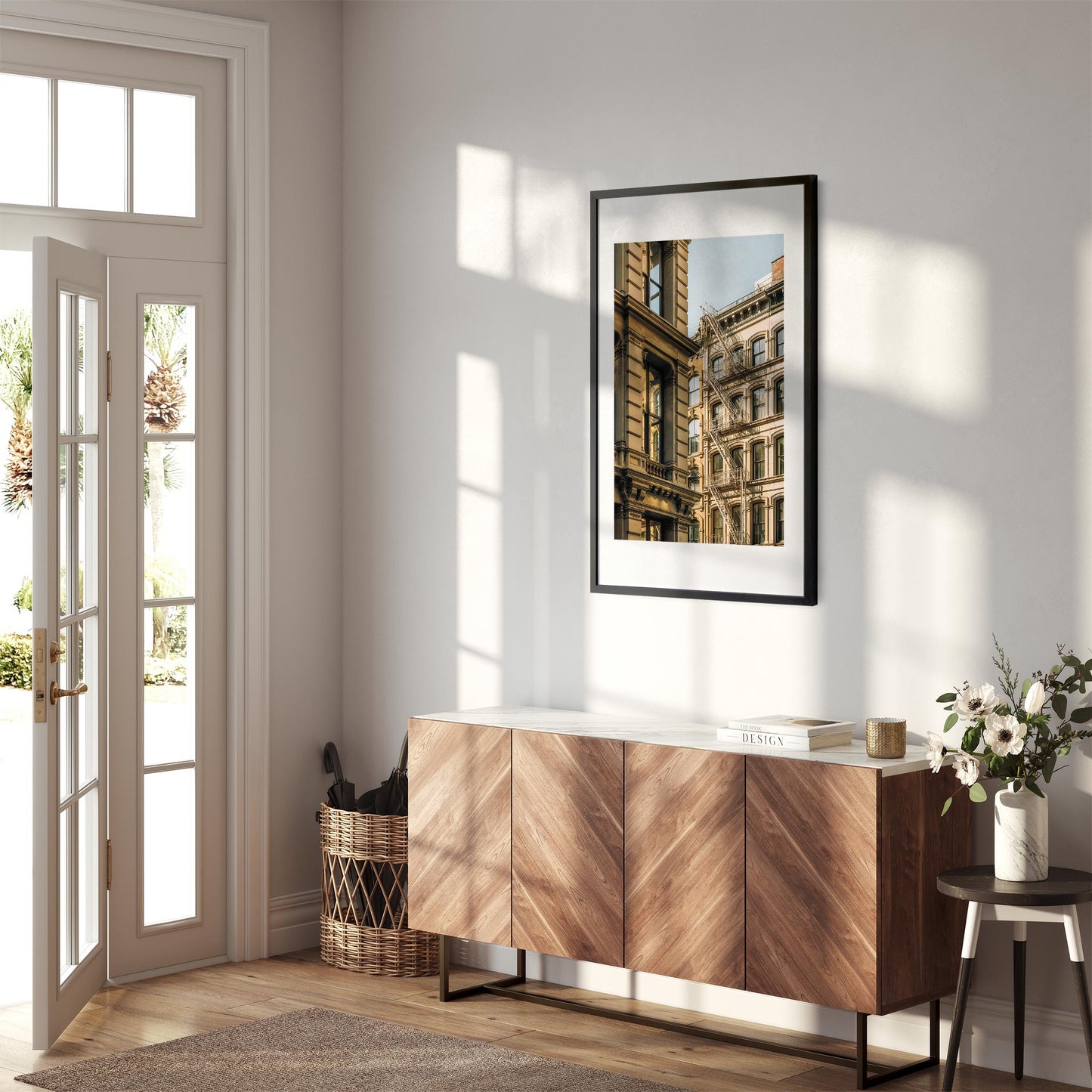 Fine art print of Architectures on Mercer and Bloome Street, SOHO, New York City