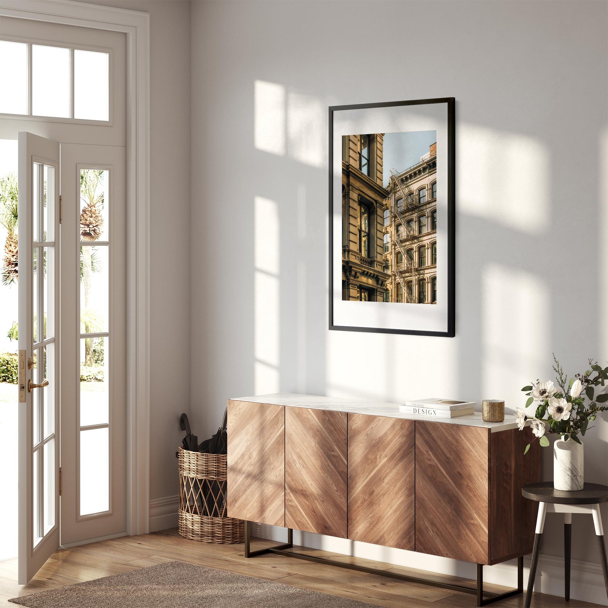 Fine art print of Architectures on Mercer and Bloome Street, SOHO, New York City