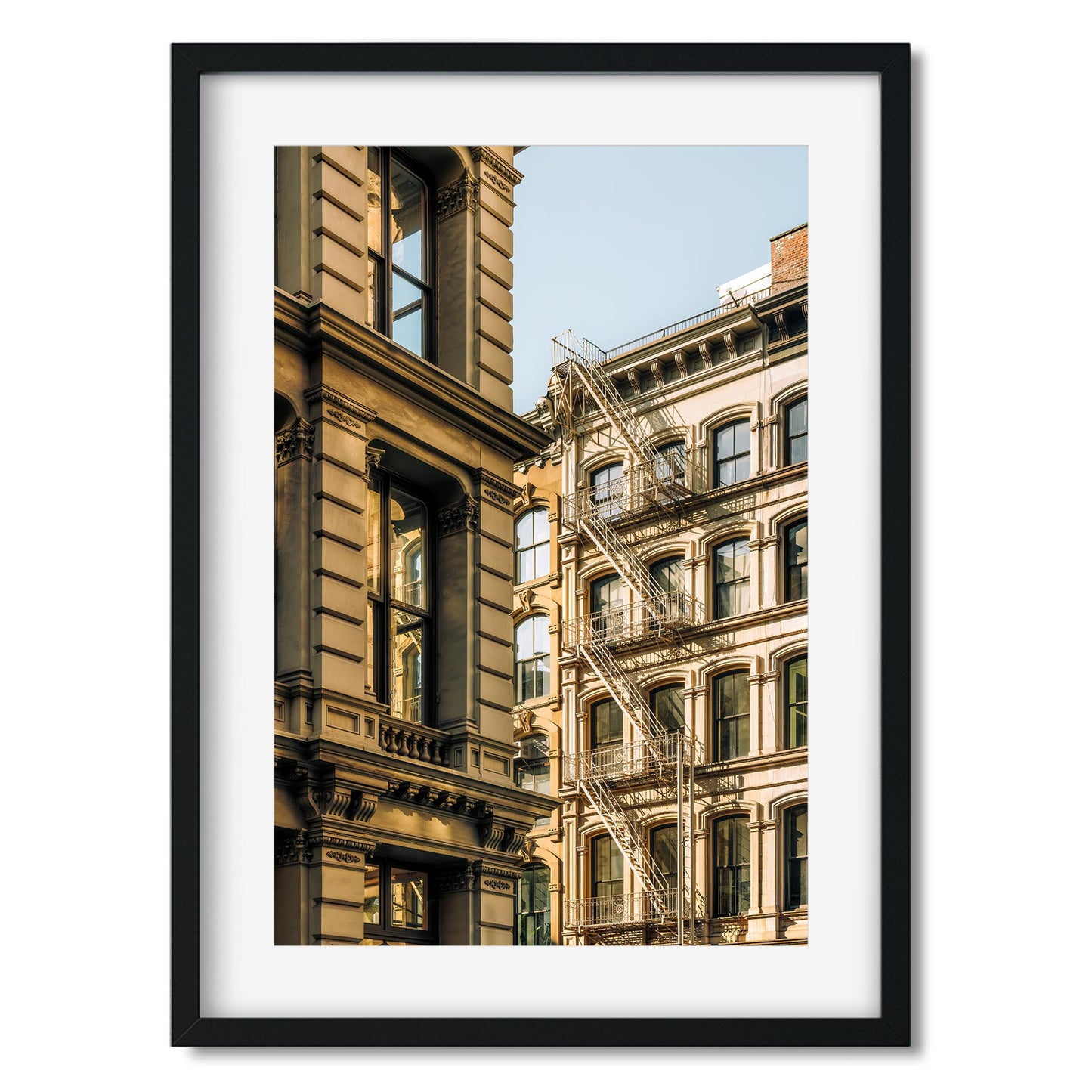 Fine art print of Architectures on Mercer and Bloome Street, SOHO, New York City
