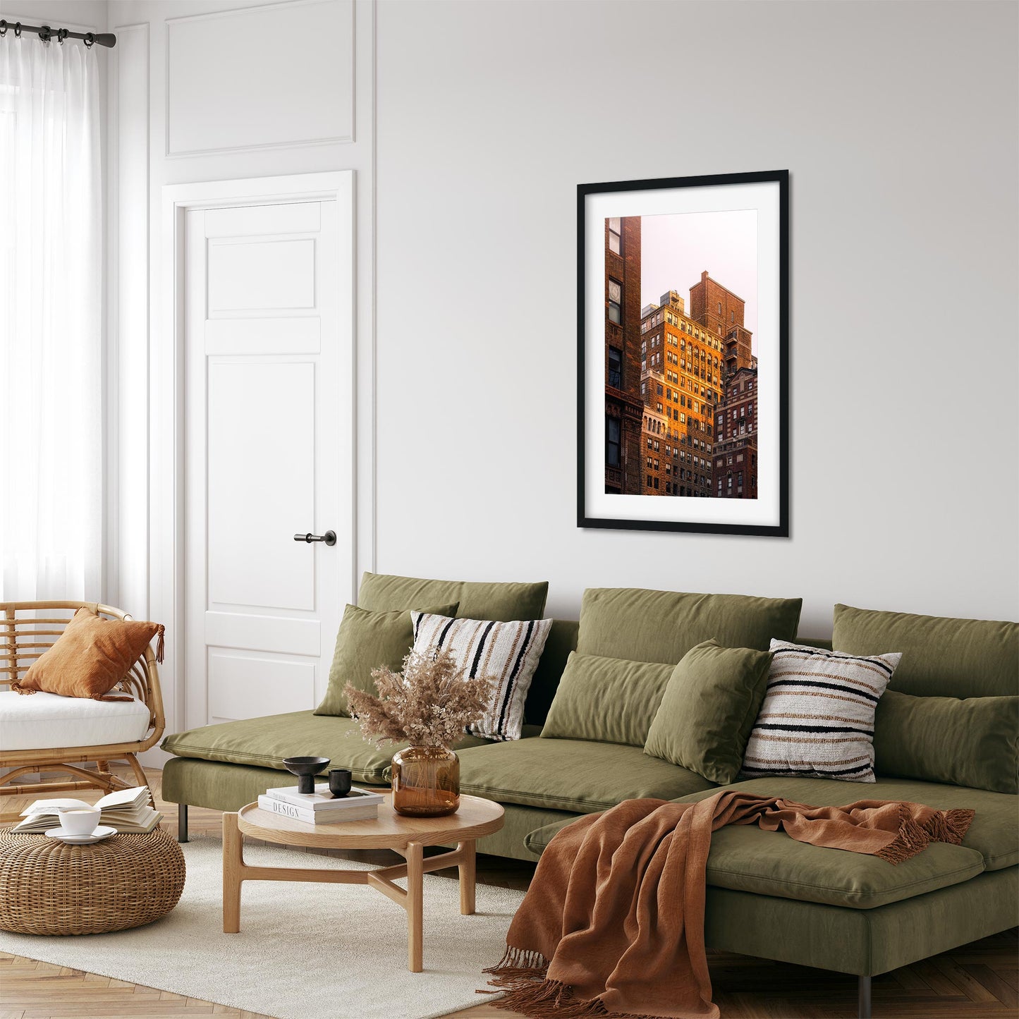 Fine art print of Sunset Color on Ninth Ave Midtown Manhattan NYC
