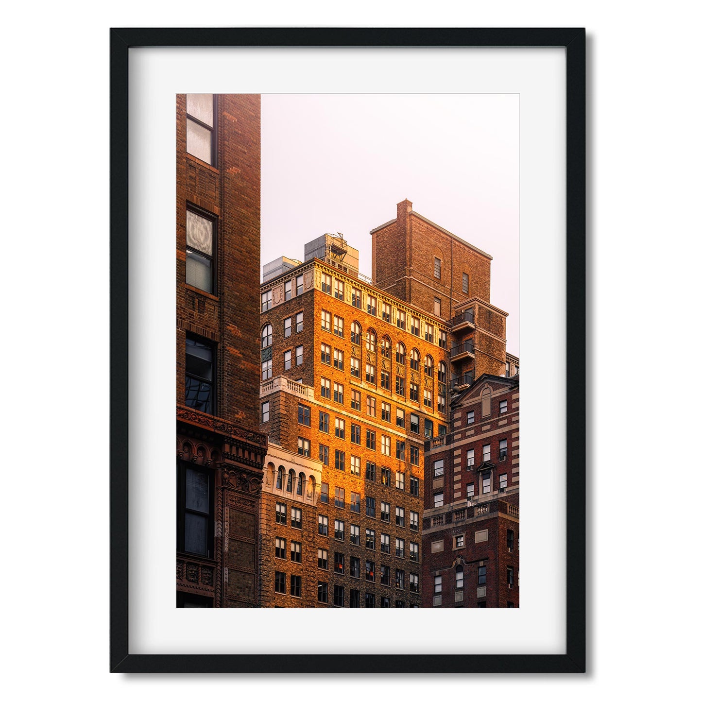 Fine art print of Sunset Color on Ninth Ave Midtown Manhattan NYC