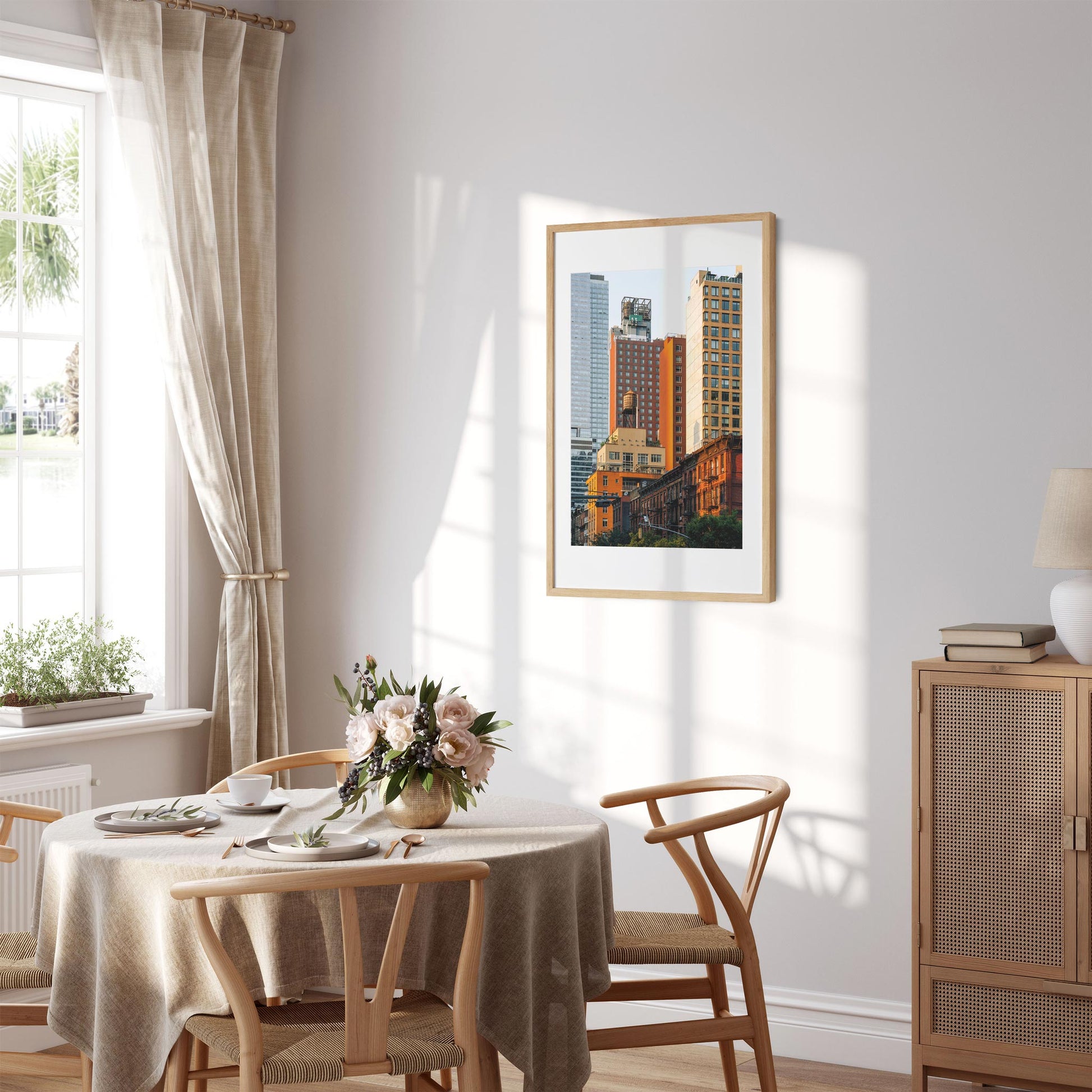 Fine art print of West 37th Street and Ninth Avenue Midtown Manhattan NYC