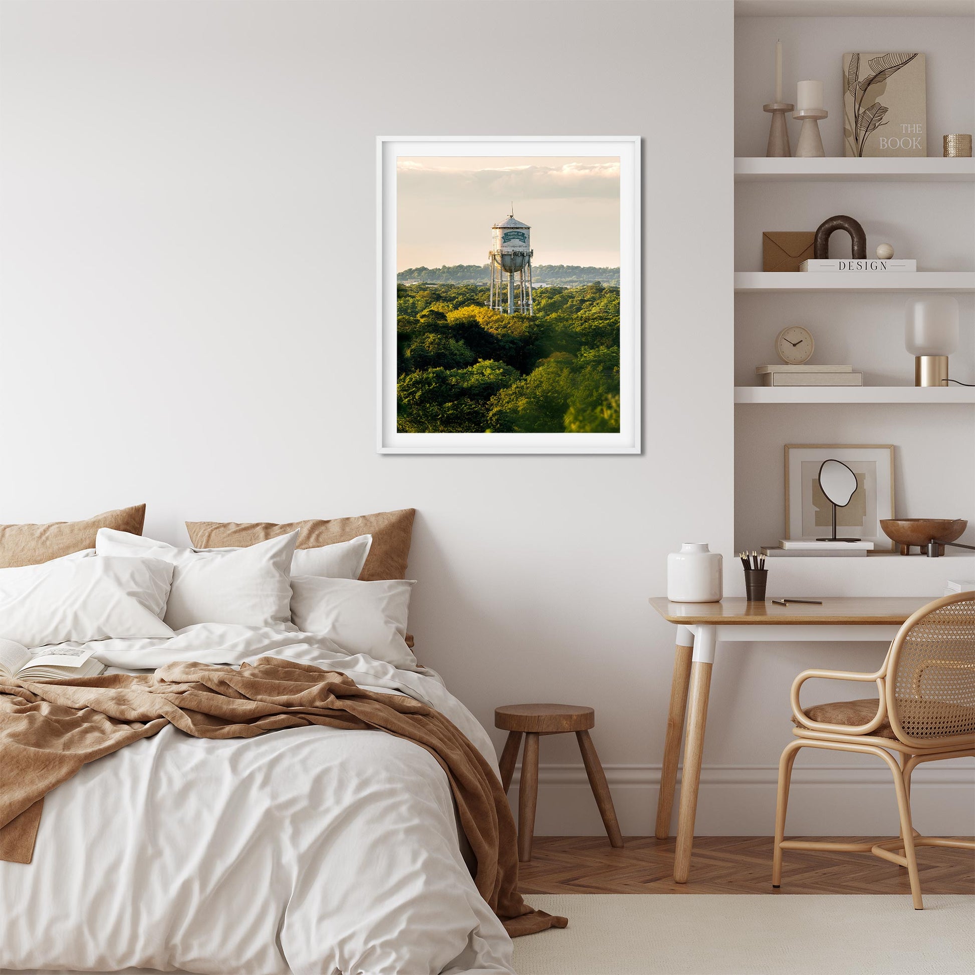 Architecture Photography Color Fine Art print of Home of Champions Water Tower in Freeport New York Long Island