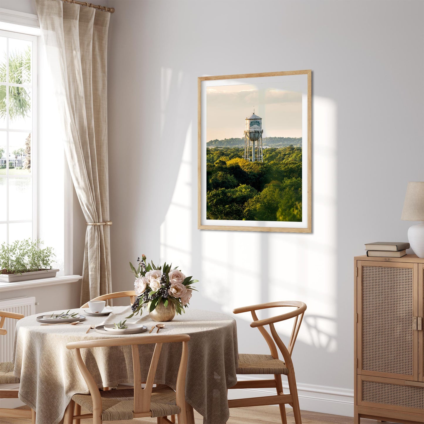 Architecture Photography Color Fine Art print of Home of Champions Water Tower in Freeport New York Long Island