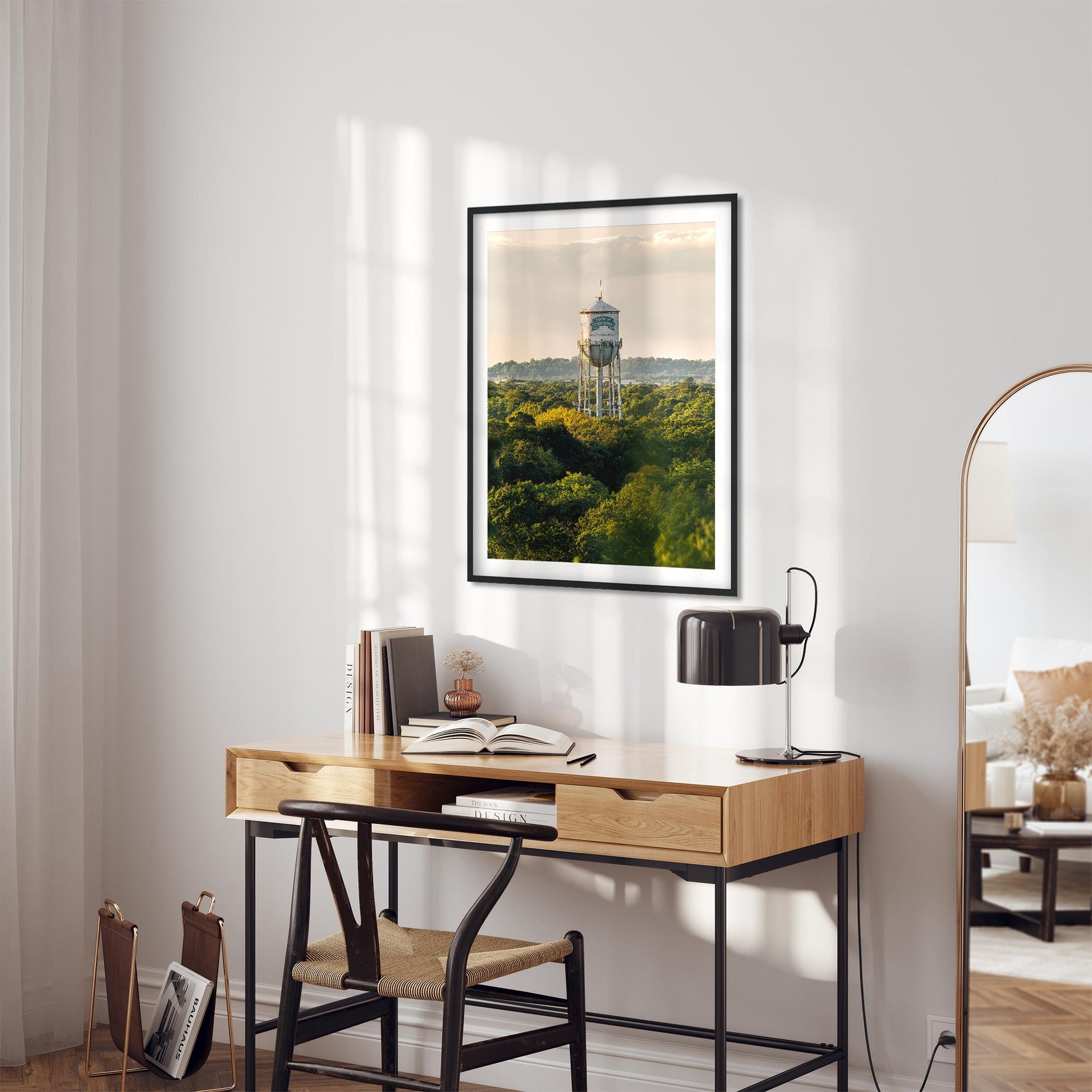 Architecture Photography Color Fine Art print of Home of Champions Water Tower in Freeport New York Long Island