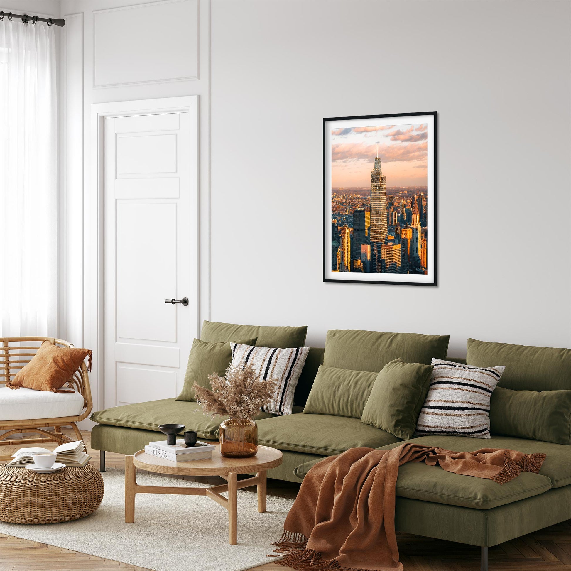 Fine art print of One Vanderbilt at Sunset Midtown Manhattan New York City