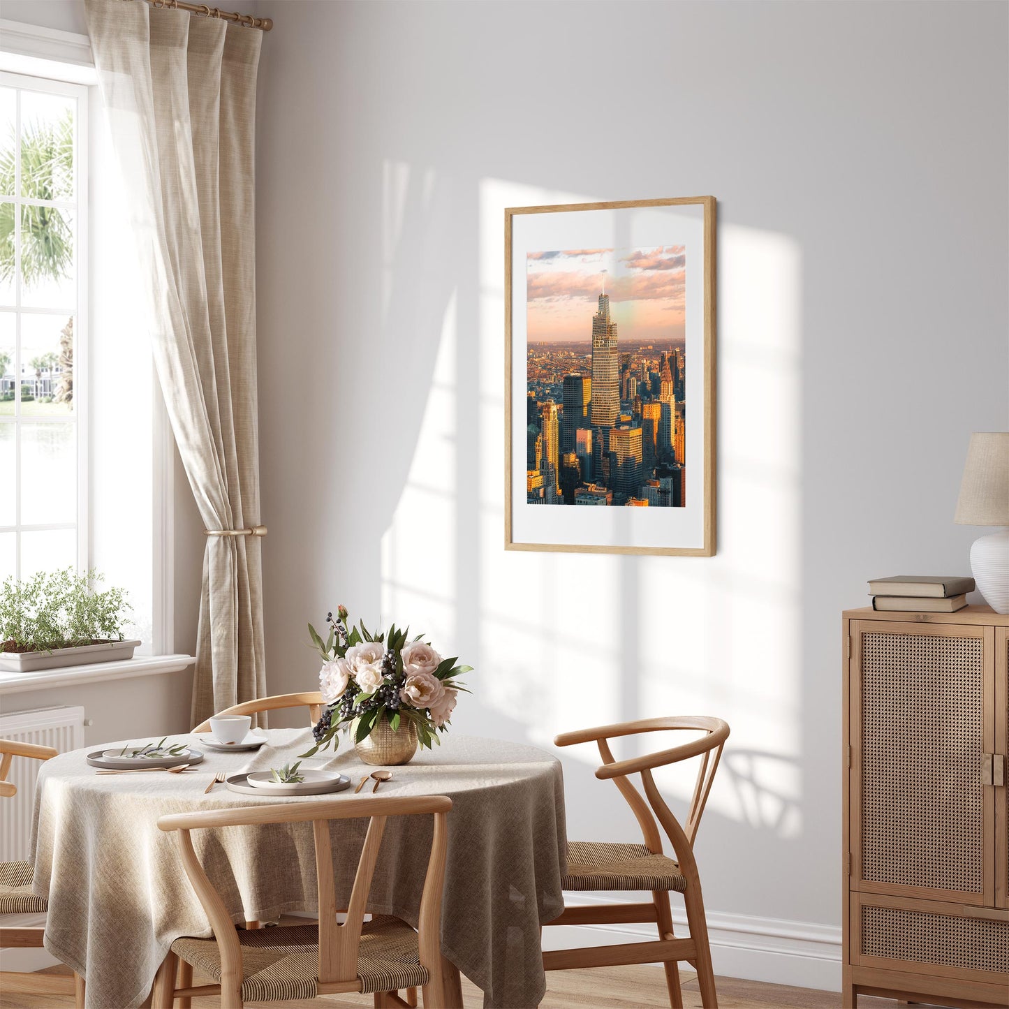 Fine art print of One Vanderbilt at Sunset Midtown Manhattan New York City