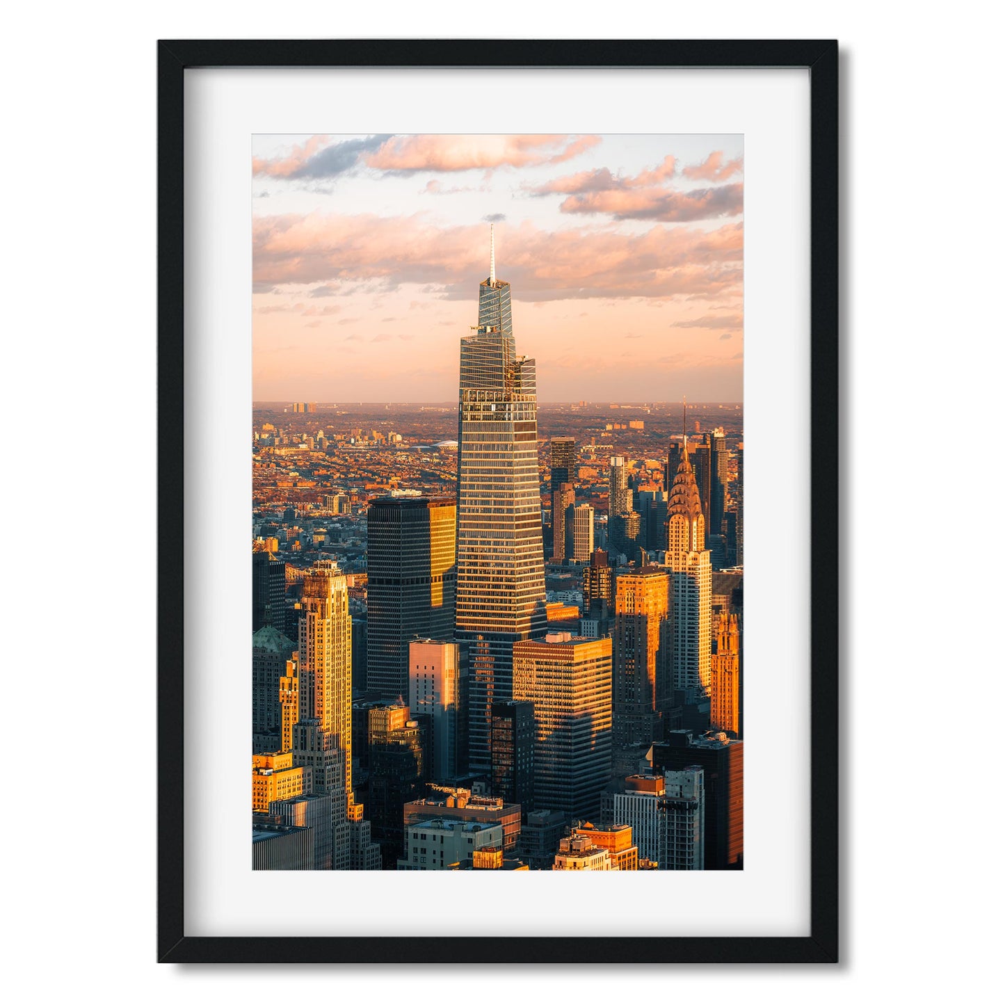 Fine art print of One Vanderbilt at Sunset Midtown Manhattan New York City