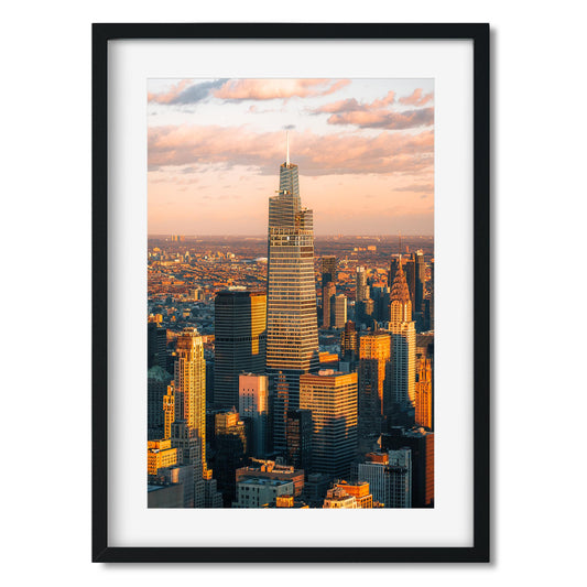Fine art print of One Vanderbilt at Sunset Midtown Manhattan New York City