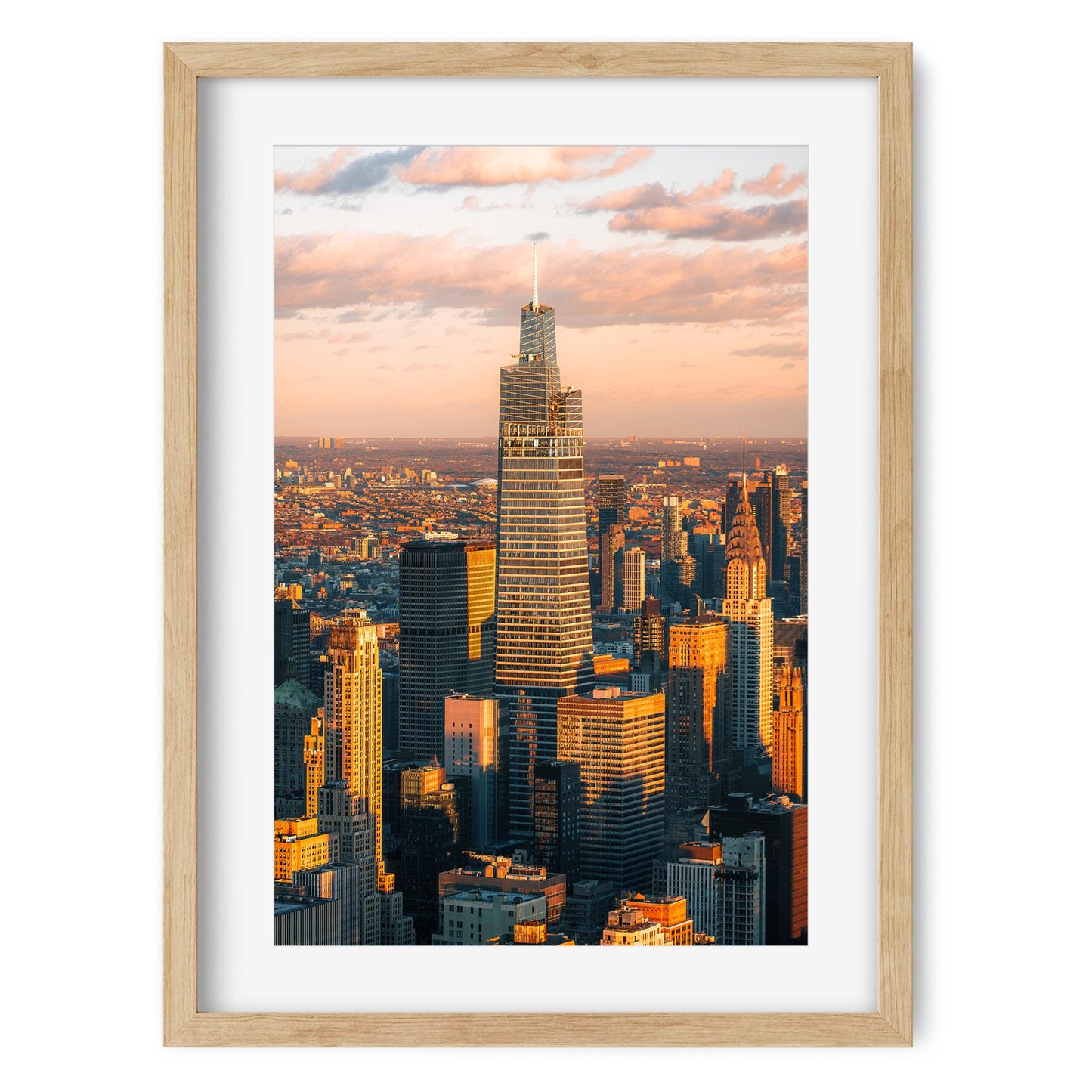 Fine art print of One Vanderbilt at Sunset Midtown Manhattan New York City