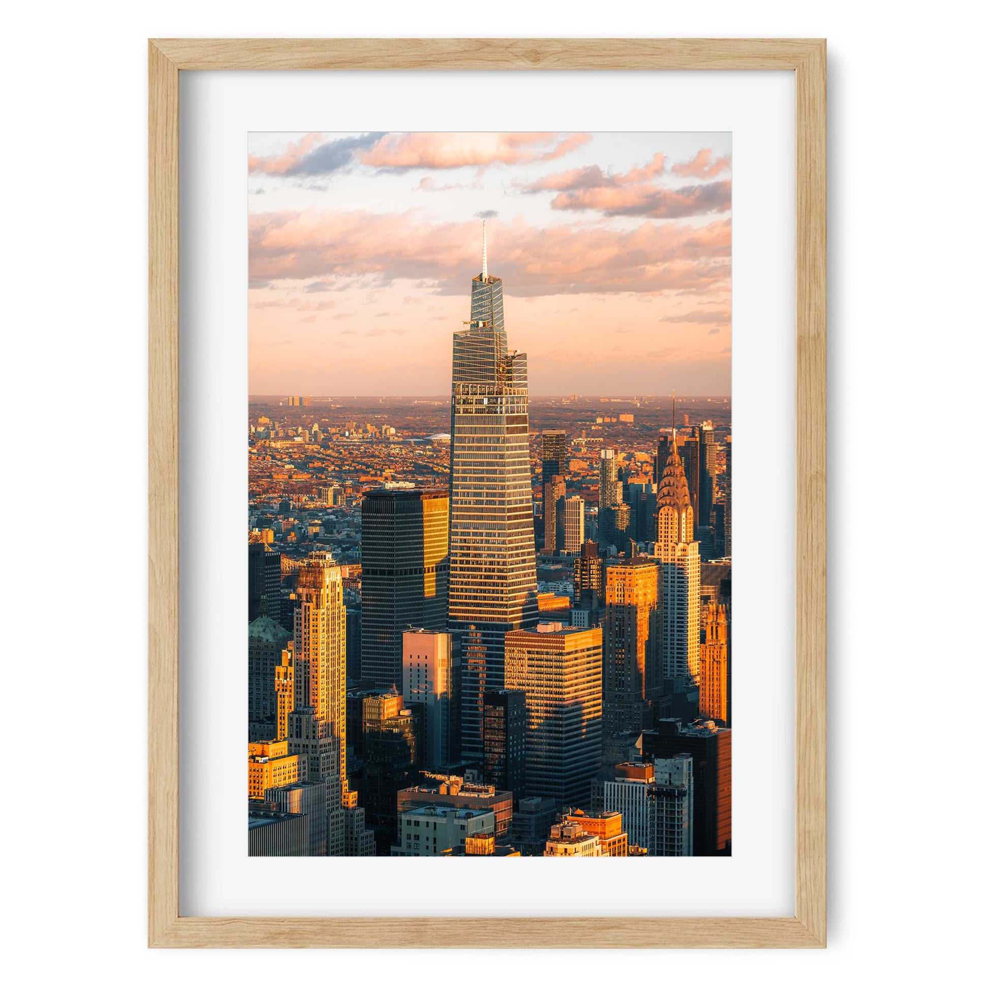 Fine art print of One Vanderbilt at Sunset Midtown Manhattan New York City