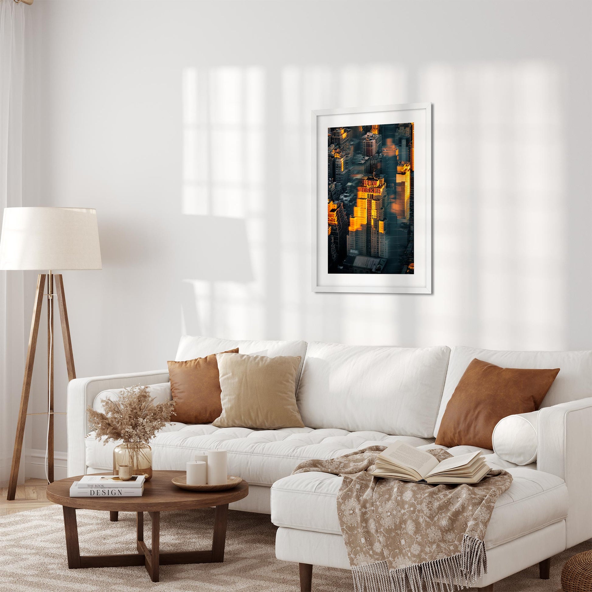 Fine art print of Iconic New Yorker Sign in Midtown Manhattan New York City at sunset