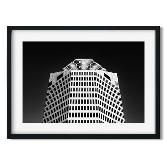 2101 Ross Avenue, Dallas Texas Architecture Black and White Fine Art Print