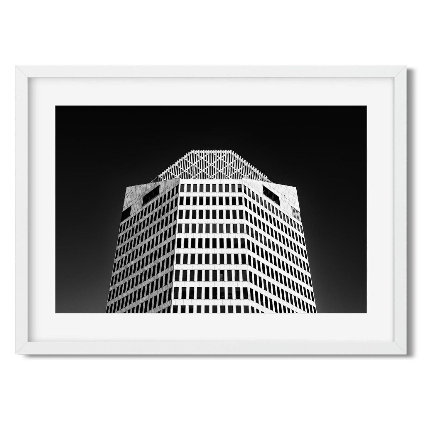 2101 Ross Avenue, Dallas Texas Architecture Black and White Fine Art Print