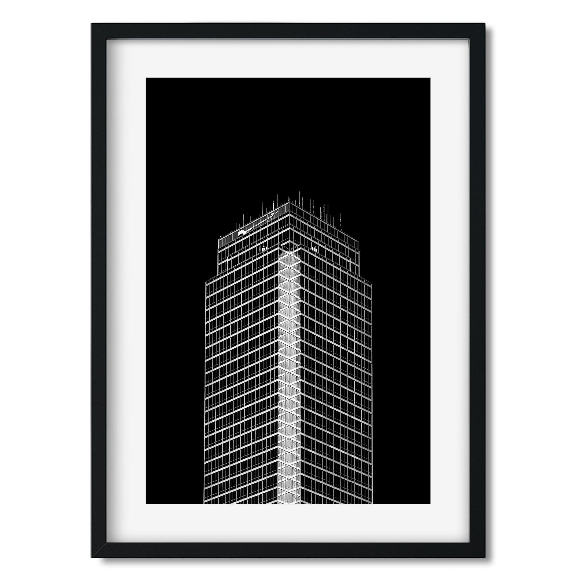 901 Main Street, Dallas Texas Architecture Black and White Fine Art Print