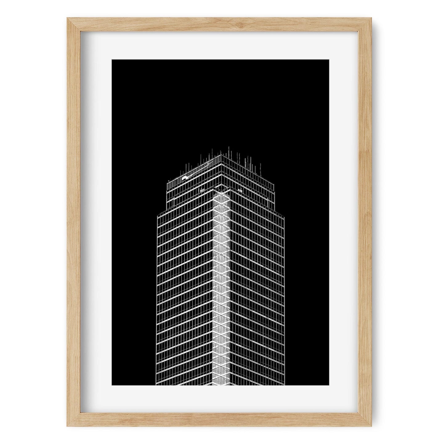 901 Main Street, Dallas Texas Architecture Black and White Fine Art Print